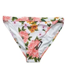 Sunn Lab Swim Womens White Floral Bikini Bottoms Flower Print Swimwear S... - £12.77 GBP