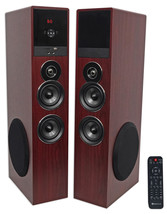 Tower Speaker Home Theater System+8&quot; Sub For Sony X800E Television TV-Wood - $403.74