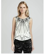 Haute Hippie Embellished Beaded Sleeveless Silk Blouse  $375  Size S, NWT  - €42,78 EUR