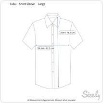 Fubu vintage Men shirt short sleeve pit to pit 24&quot; L Golf print red 1990s cotton - £19.77 GBP