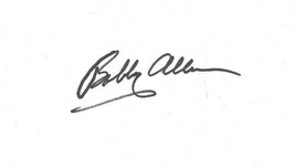Bobby Allison Signed 3x5 Index Card NASCAR - £15.81 GBP
