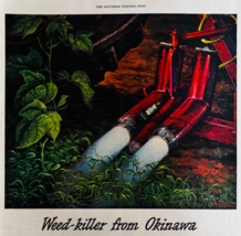1947 Phillips 66 Petroleum Okinawa Weed Killer Advertisement Gas &amp; Oil D... - $29.99
