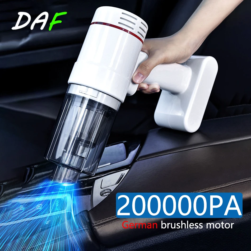 200000Pa Wireless Car Vacuum Cleaner Portable Handheld Vacuum robot Vacuum Home - £50.59 GBP+