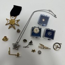 Vintage Lot of Masonic and Shriner Pins and Medals Badges - £19.53 GBP