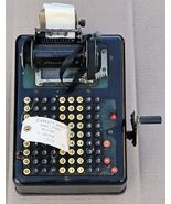 Vintage Barrett Desk Machine Adding Machine Very Early 1900s Hand Crank ... - €128,96 EUR