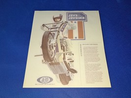 1973 Evel Knievel Iron-On Decal Transfer Ideal Stunt Cycle 8x9 [NEW] - $29.00