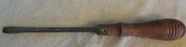 Vintage 11 Inch  WOODEN ORNATE  Handle REGULAR SCREWDRIVER unmarked - £11.65 GBP