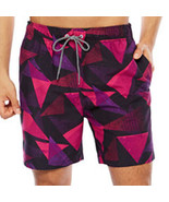 Arizona Men&#39;s Swim Trunks Shorts Black Triangle Size X-Large New - £13.93 GBP