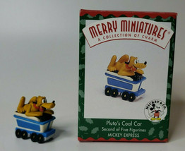 1998 Hallmark Merry Miniatures Mickey Express Pluto&#39;s Coal Car Car  U119... - £7.83 GBP