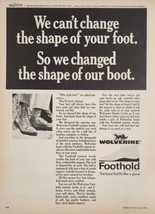 1968 Print Ad Wolverine Foothold Contour Insole Boots Made in Rockford,Michigan - $18.88
