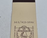 Vintage Matchbook Cover The Wineskin Restaurant  At Snowmass Resort gmg ... - £9.84 GBP