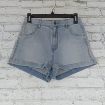 Kendall &amp; Kylie Womens Shorts 27 Blue High Waisted Cuffed Light Wash  - $17.99