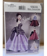 Gene Doll Sewing Pattern Vintage Dress Vogue 615 Ashton-Drake Uncut 2001... - $11.49