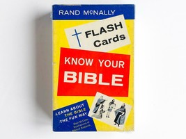 &quot;Know Your Bible&quot; Flash Cards - Sealed 1960s Complete Rand McNally Set - £26.16 GBP