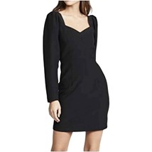 YUMI KIM Size MED Black Manhattan Sweetheart Neck Long-Sleeve Dress - £30.90 GBP