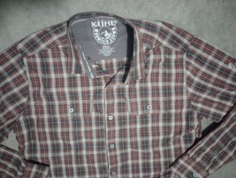 Kuhl Eluxur Shirt Mens Medium Button Down Short Sleeve Hiking Outdoor Re... - $15.00