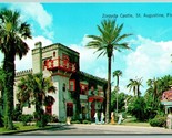 Zorayda Castle Artist View St Augustine Florida FL UNP Chrome Postcard F7 - £2.33 GBP