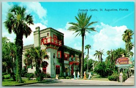 Zorayda Castle Artist View St Augustine Florida FL UNP Chrome Postcard F7 - £2.28 GBP