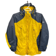 Columbia Women’s Jacket Yellow Gray Size L Core Interchange Full Zip Hooded - $34.67
