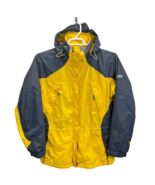 Columbia Women’s Jacket Yellow Gray Size L Core Interchange Full Zip Hooded - £27.78 GBP