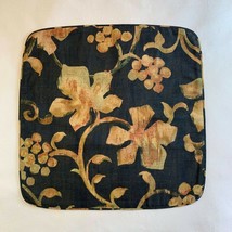 3 Pc Set Covington Black Gold Green Botanical Grapevine Leaf Vine Pillow Covers - $75.99