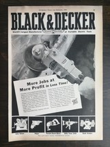 Vintage 1938 Black and Decker Electric Tools Sander Full Page Original Ad 622 - $6.64