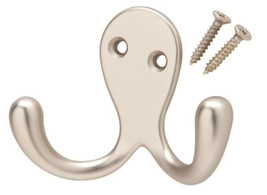 Everbilt Satin Nickel Double Robe Hook, 1 Count - $186.21 MXN