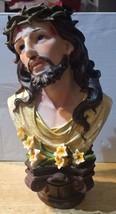 JESUS CHRIST CROWN OF THORNS FLOWER GOD RELIGION RELIGIOUS FIGURINE  - $39.59