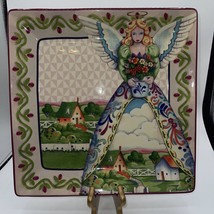 Jim Shore Angels Four Seasons 13” Square Plate - £19.24 GBP