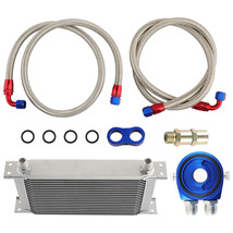 19 Row 10AN Transmission Engine Oil Cooler Filter Relocation Hose Assembly Set - £75.21 GBP