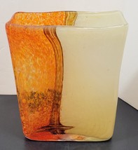 Hand Blown Glass Vase 8 1/4&quot; in the Style of Toni Zuccheri, Murano Art Deco - £123.90 GBP