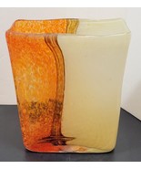 Hand Blown Glass Vase 8 1/4&quot; in the Style of Toni Zuccheri, Murano Art Deco - £121.92 GBP