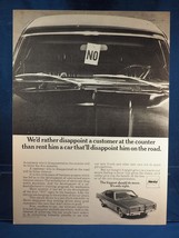 Vintage Zeitschrift Anzeige Aufdruck Design Werbe Hertz Vermietung Autos - $31.84