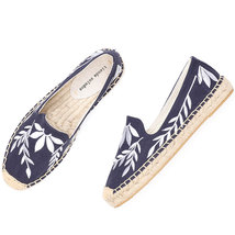 Hot Sale Real Platform Hemp Rubber Slip-on Casual Floral Zapatillas Mujer Sapato - £41.09 GBP