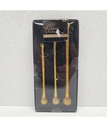 Vintage Gold Glass Icicle Robert Stanley Christmas Ornaments 5.5-7&quot; Box ... - $362.53 MXN