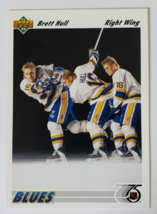 1991 - 1992 Brett Hull Upper Deck Nhl Hockey Card # 464 St Louis Blues Sports - £3.15 GBP