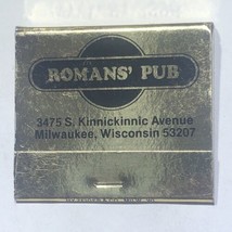 Romans’ Pub Bar Restaurant Milwaukee Wisconsin Match Book Matchbox - £3.89 GBP