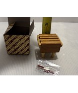 Concord Miniatures 1:1 scale dollhouse furniture butcher block with uten... - $157.41 MXN