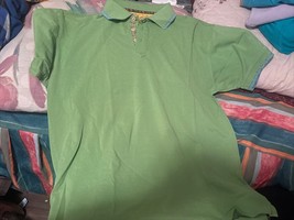 Robert Graham | Men&#39;s Knowledge Wisdom Truth Classic Polo Shirt Green Medium - $40.97