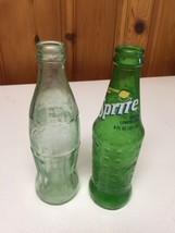 Vintage Glass Sprite (1994) and Coca Cola (1996) Bottles - £12.06 GBP
