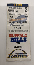 St. Louis Rams vs. Buffalo Bills Ticket Stub 9/20/1998 - £10.04 GBP
