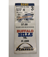 St. Louis Rams vs. Buffalo Bills Ticket Stub 9/20/1998 - £10.19 GBP