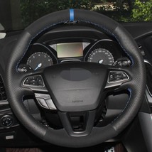 Steering Wheel Cover Suede Leather for Ford Focus 3 2015-2018 Escape C - £25.88 GBP+