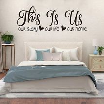 This Is Us Hearts Love Home Quote Wall Decor Stickers - £17.78 GBP