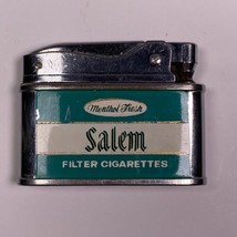Salem Sarome Swallow Japan Advertising Lighter  Chrome Menthol Fresh Vtg As Is - $12.86