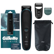 Gillette Manscape Men&#39;S Intimate Pubic Hair Trimmer, Waterproof, Cordless - $77.95