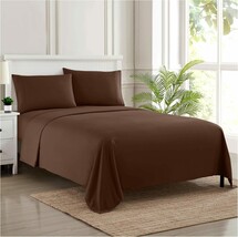 King Size Sheets - Breathable Luxury Bed Sheets With Full Elastic &amp;, Brown - $46.99