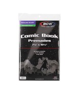 10 packs of 50 (500) BCW Premade Resealable Silver Comic Book Bags &amp; Boards - $186.14