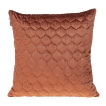 Burnt Orange Tufted Velvet Quilted Throw Pillow - $1,961.38 MXN