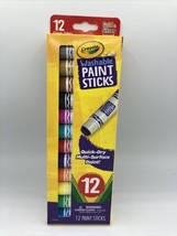 Quick Dry Paint Sticks, Assorted Colors, Washable Paint Set for Kids, 12 Count - £18.00 GBP